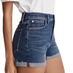 New Madewell high rise denim shorts